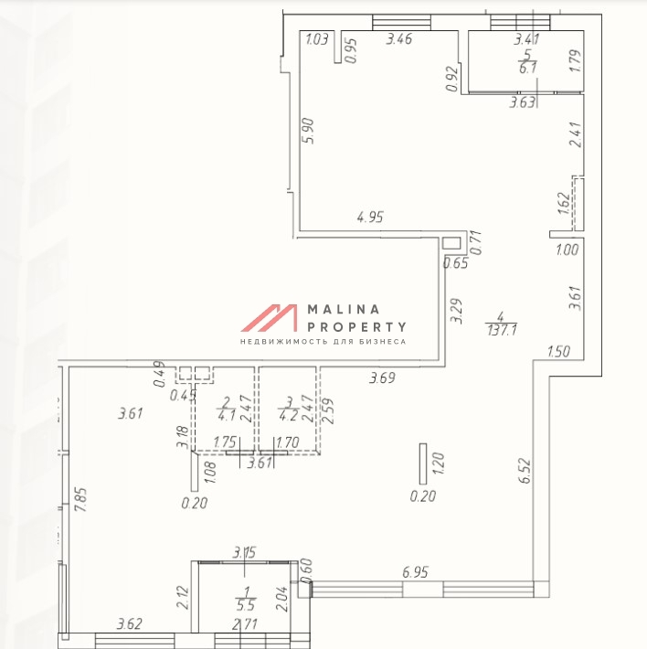 Продажа торгового помещения с арендатором Самокат