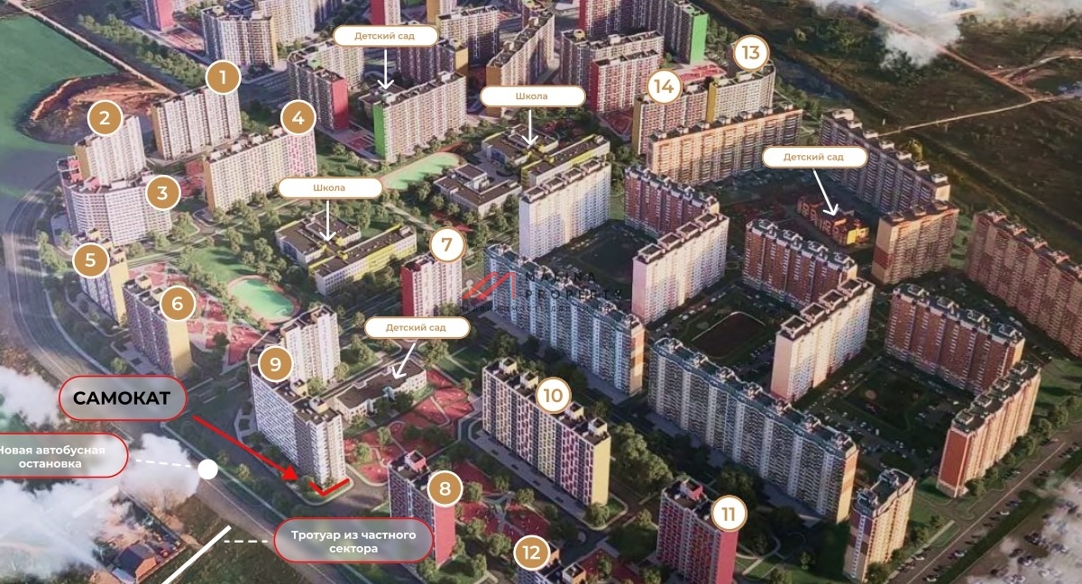 Продажа торгового помещения с арендатором Самокат