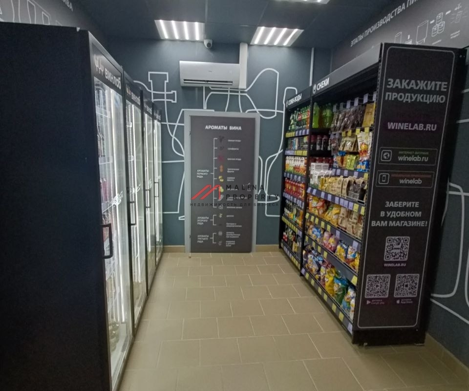 Продажа помещения с алкомаркетом Винлаб на Ленинградском шоссе