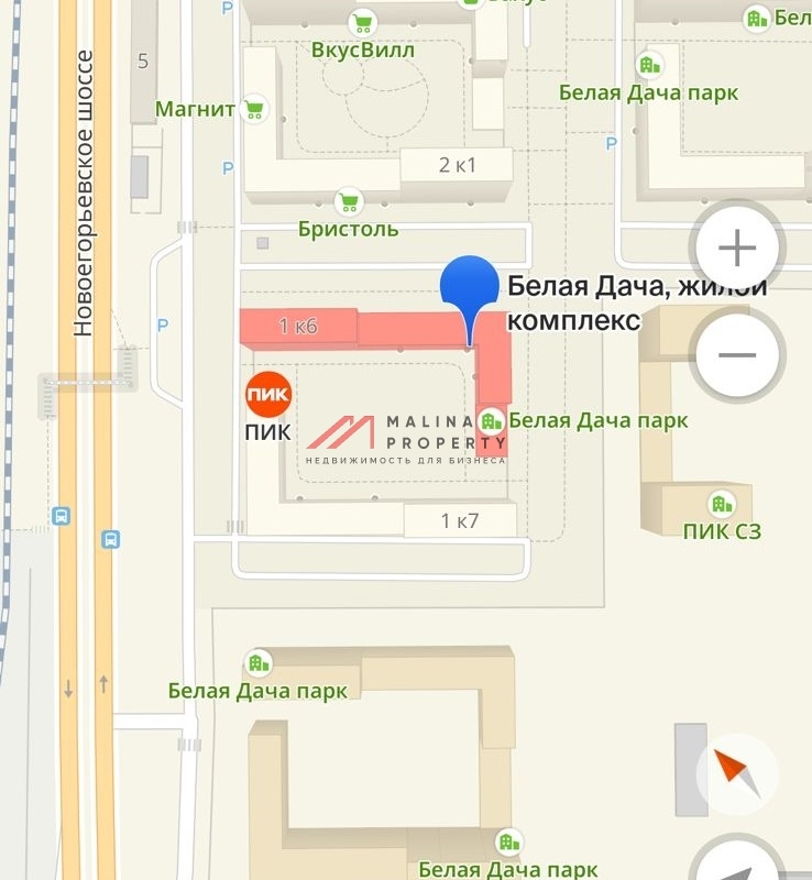 Аренда помещения в ЖК Белая Дача Парк