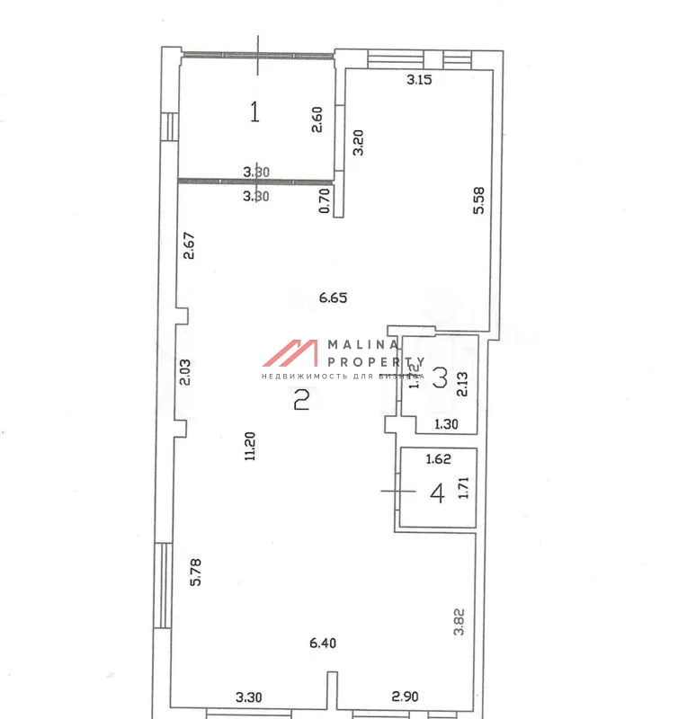 Продажа коммерческого помещения с арендатором Бристоль 