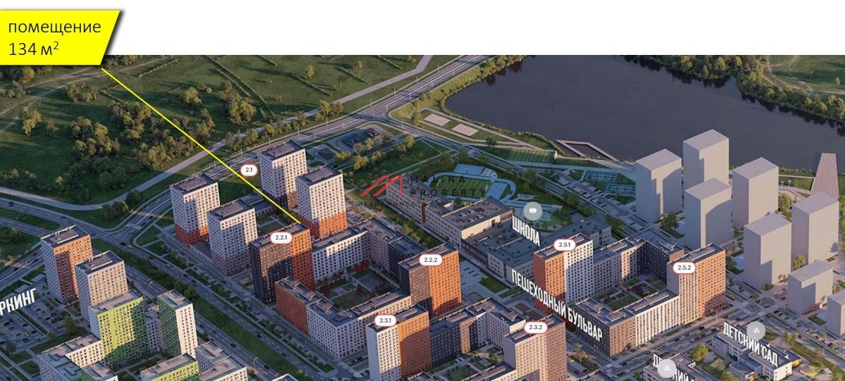 Аренда торгового помещения в ЖК "Бунинские Луга"