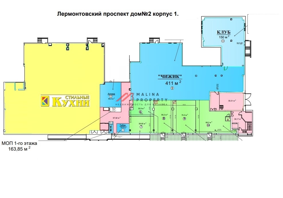 Продажа помещения с сетевым арендатором 