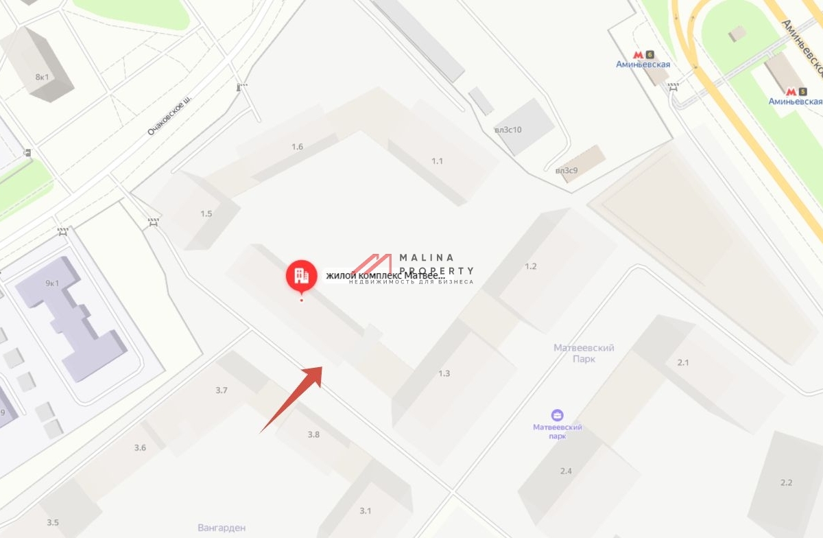 Аренда торгового помещения в ЖК "Матвеевский парк"