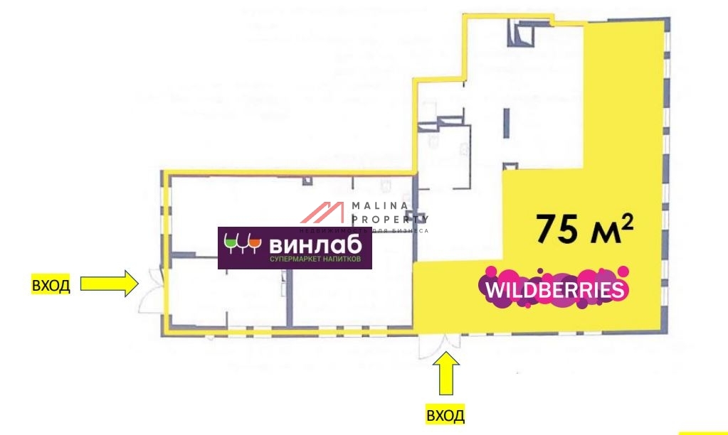 Продажа нежилого помещения с арендаторами в ЖК "Горки Парк"