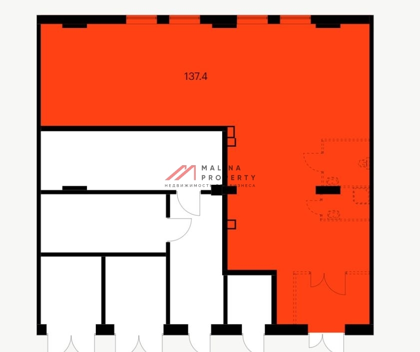 Продажа торгового помещения в ЖК "Руставели 14"