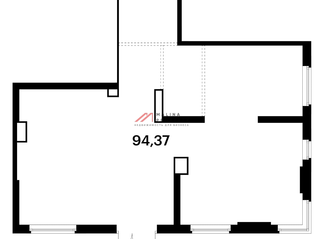 Аренда торгового помещения в новостройке