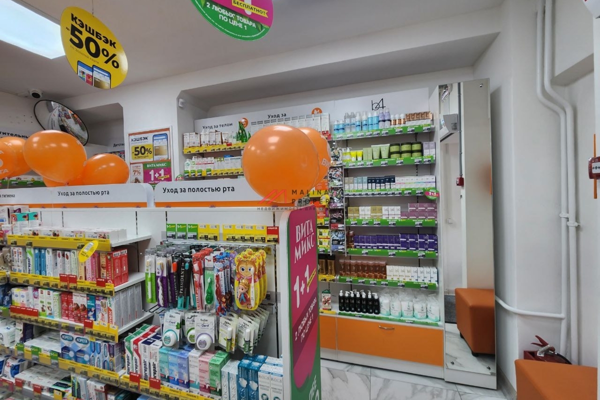 Продажа торгового помещения с арендатором аптека