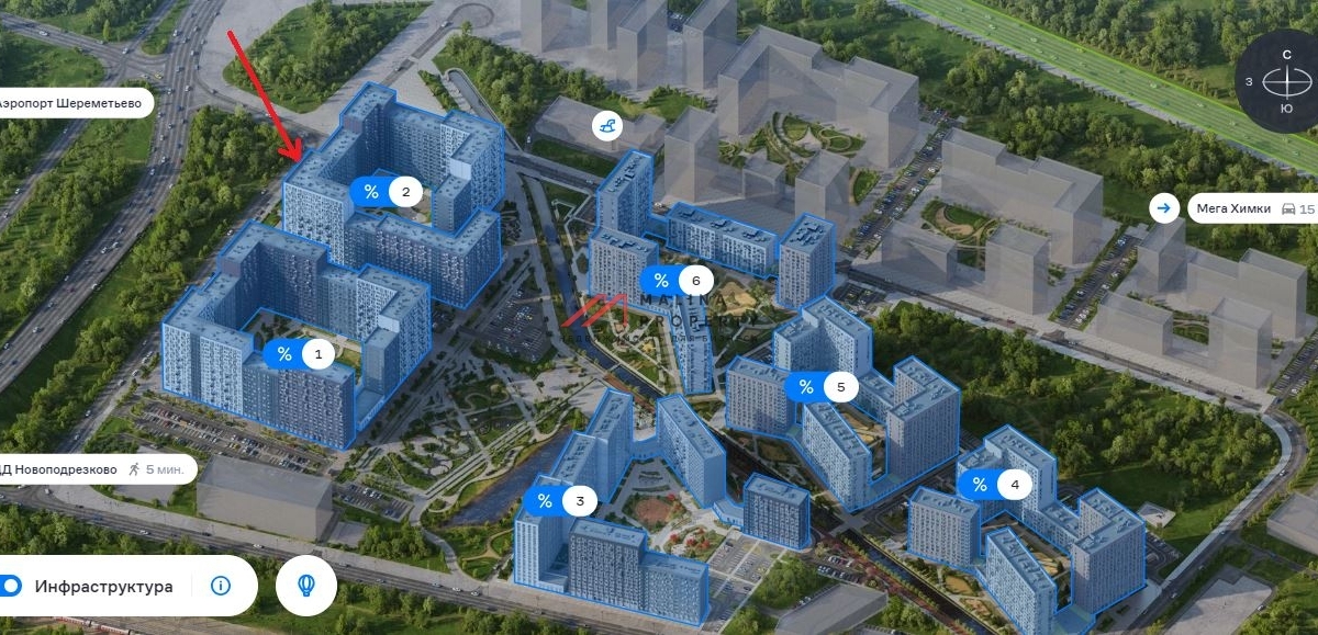 Продажа нежилого помещения в ЖК "Молжаниново"