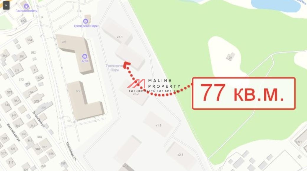 Аренда торгового помещения в ЖК "Тропарёво Парк"