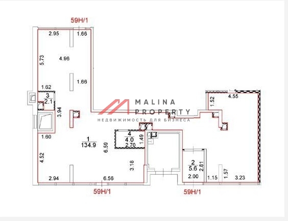 Аренда торгового помещения в новом жилом доме