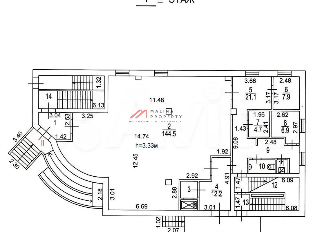 Продажа здания в спальном районе с супермаркетом Пятёрочка