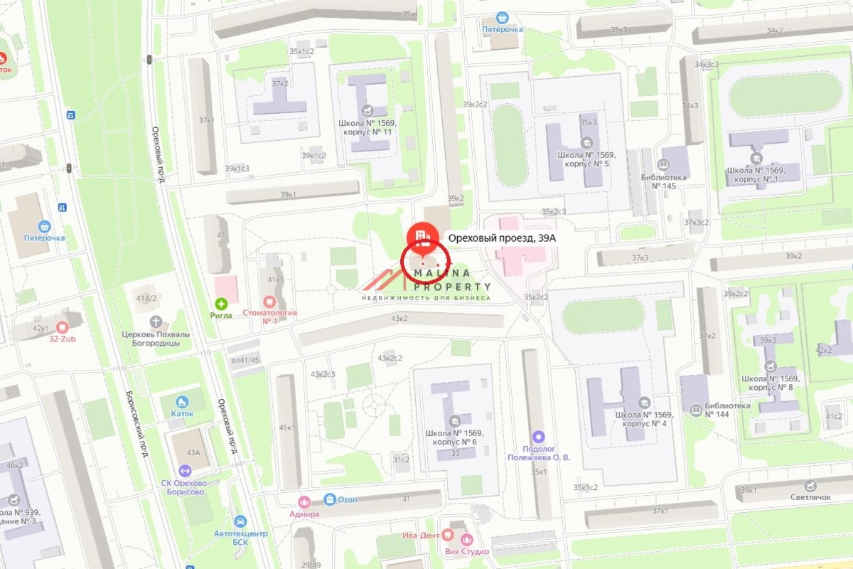 Продажа здания в спальном районе с супермаркетом Пятёрочка