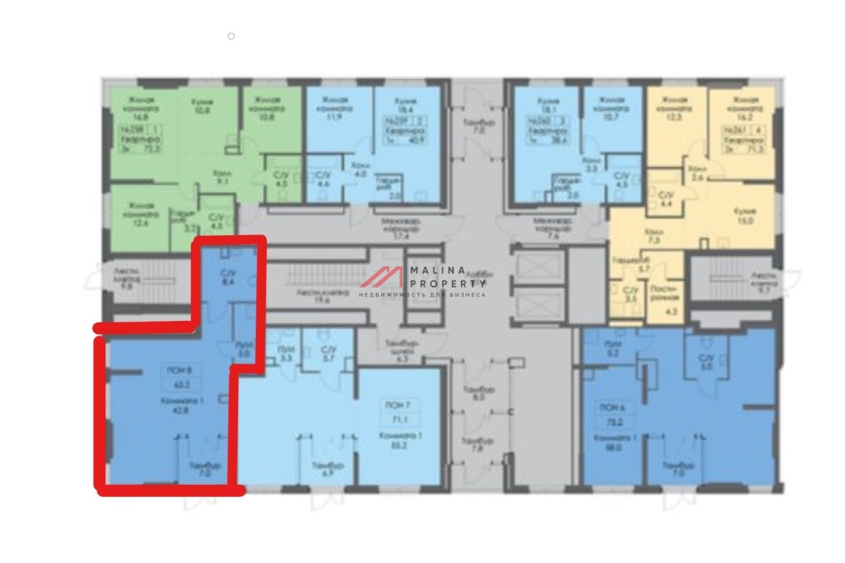 Аренда торгового помещения ЖК "Holland park"