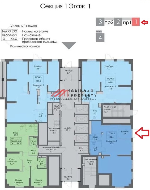 Аренда нежилого помещения в ЖК «Академика Павлова»