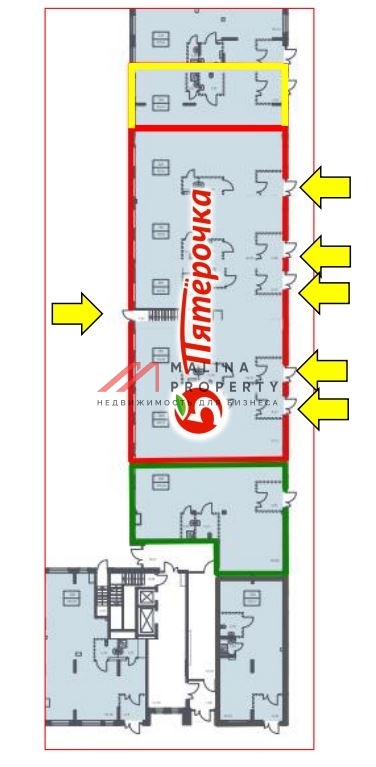 Продажа помещения с "Пятерочкой" в ЖК "Квартал Марьино"