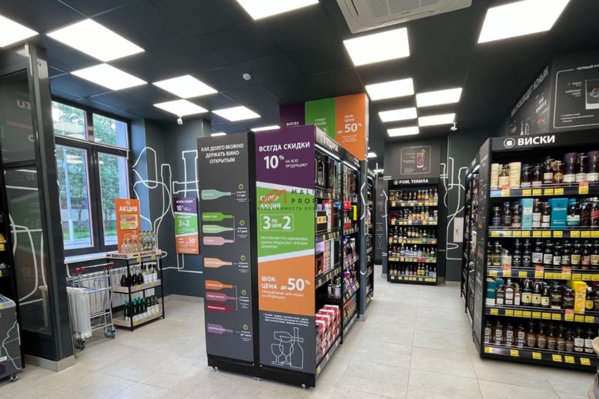 Продажа помещения с магазином "Винлаб" в районе Южное Бутово