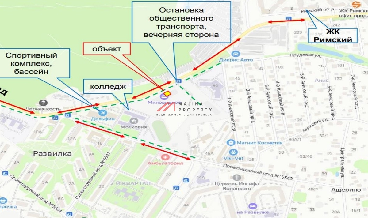 Продажа торгового помещения в ЖК "Миловидное"