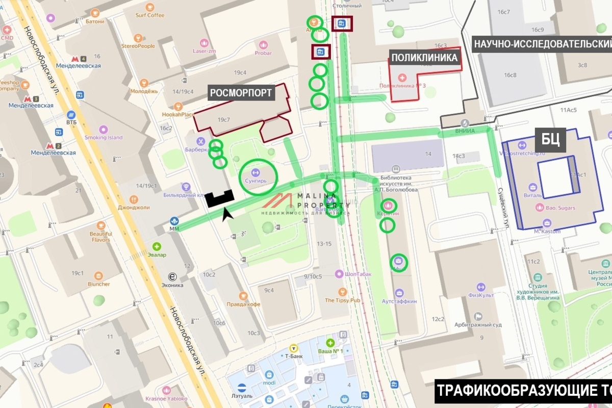 Продажа торгового помещения у метро Менделеевская