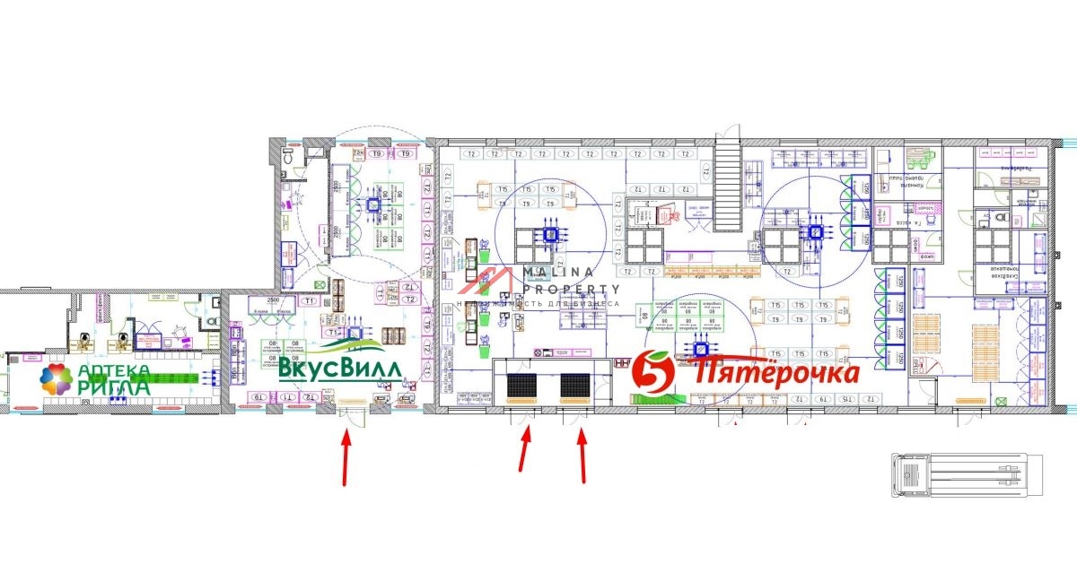 Продажа помещения с арендаторами в ЖК "Квартал Марьино"