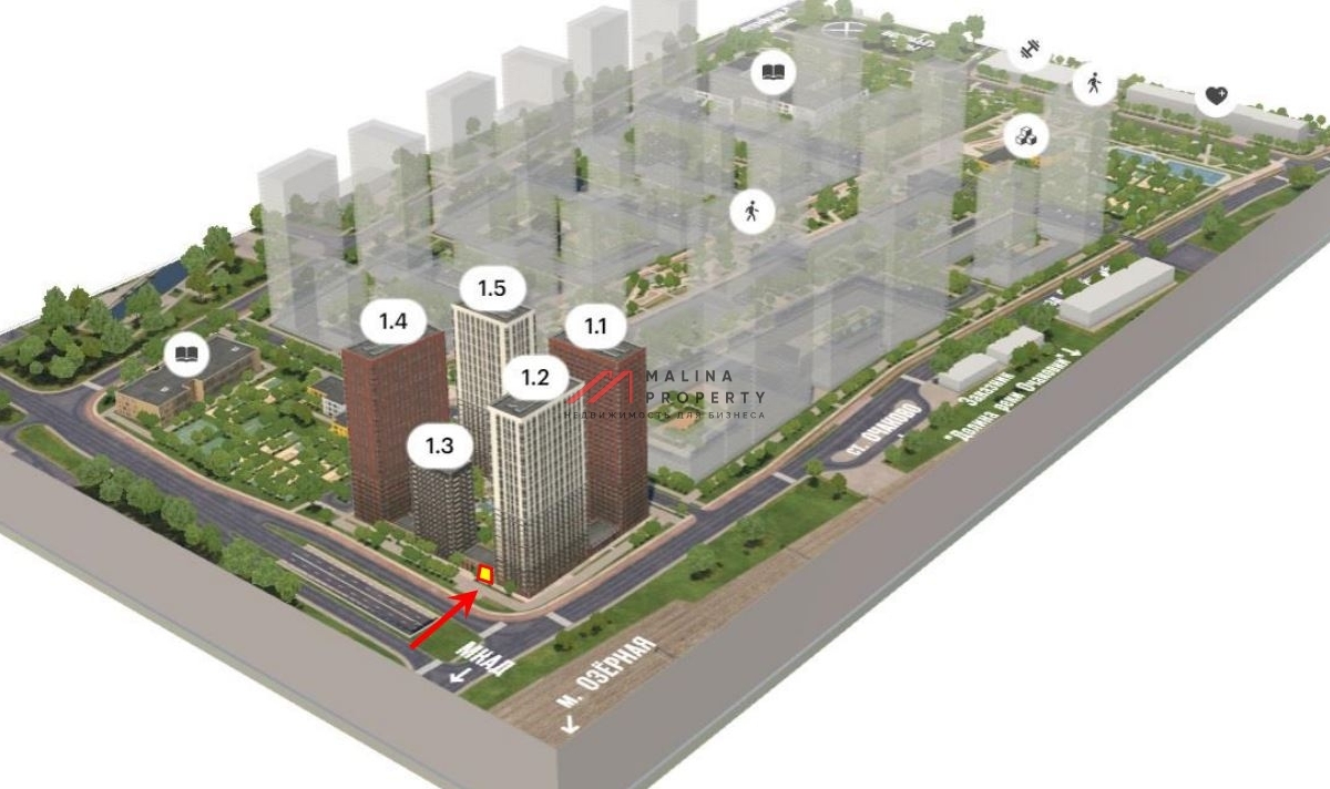 Продажа торгового помещения в ЖК "Новое Очаково"