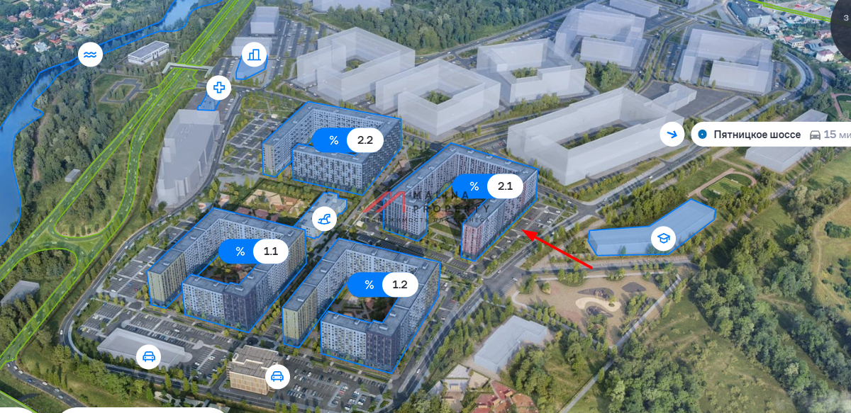 Продажа торгового помещения в ЖК Пятницкие Луга