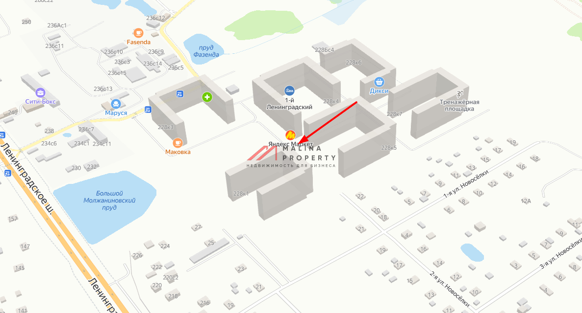 Аренда помещения в новом ЖК "1-й Ленинградский"