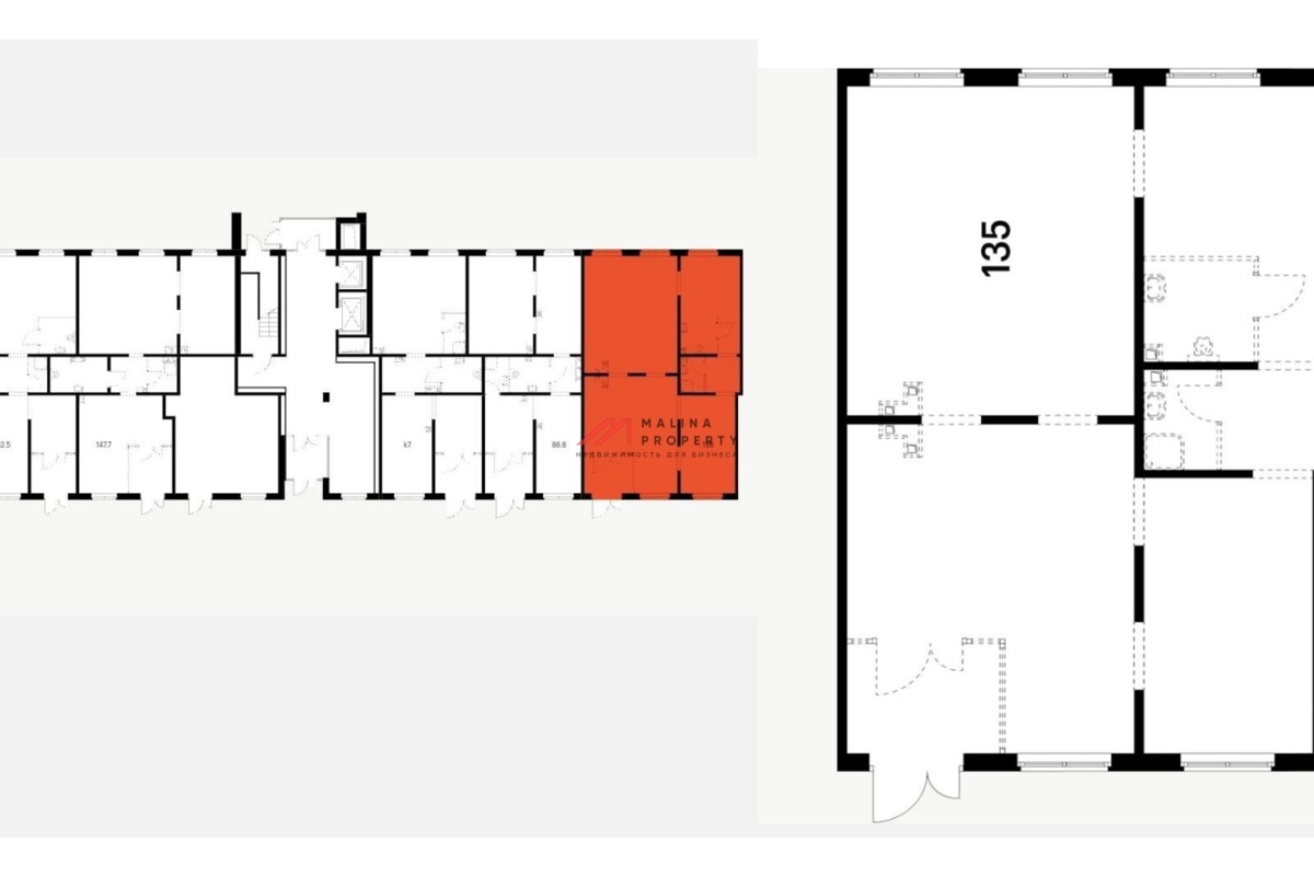 Продажа помещения с арендатором "Улыбка Радуги" в ЖК Середневский лес