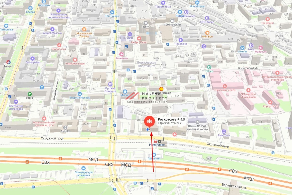 Продажа помещения с арендатором салон красоты