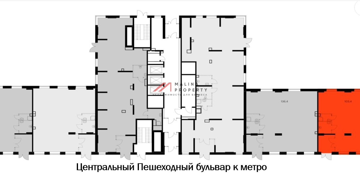 Аренда помещения свободного назначения в жилом комплексе Руставели 14 