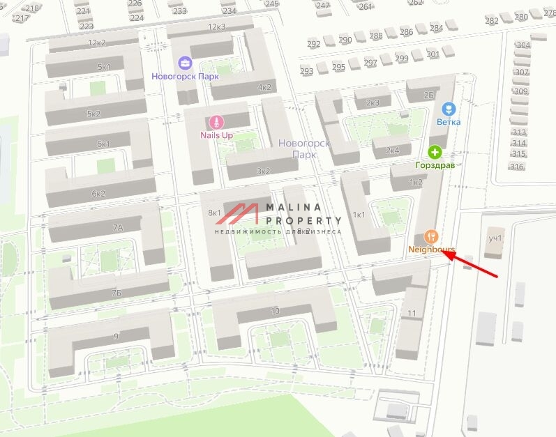 Продажа помещения в ЖК «Новогорск Парк»