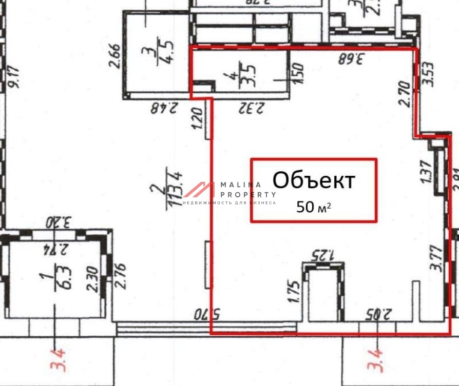 Продажа нежилого помещения с арендатором "Здесь аптека"