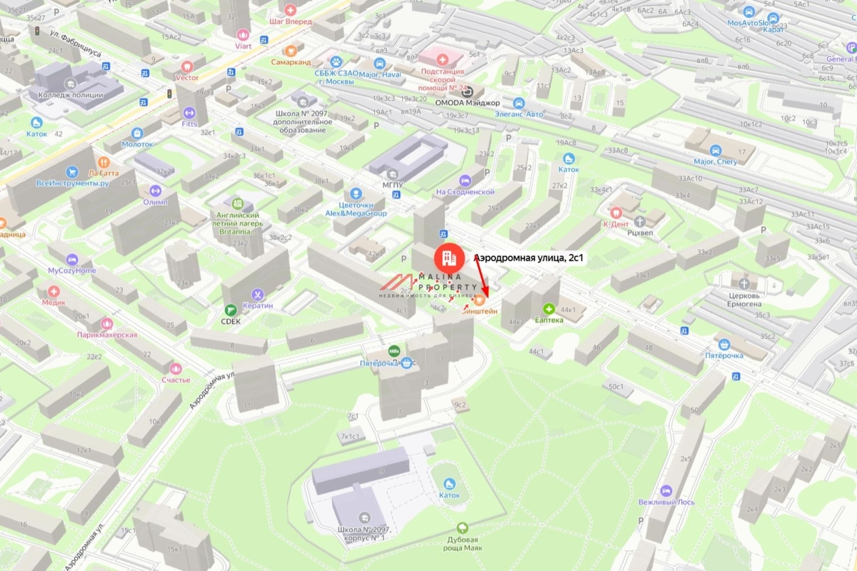 Продажа коммерческого помещения на Сходненской