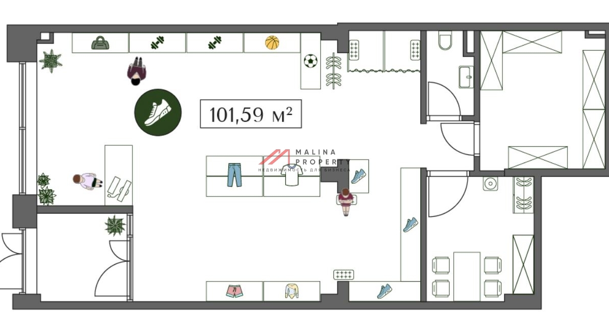 Продажа помещения в ЖК "Преображенская площадь"