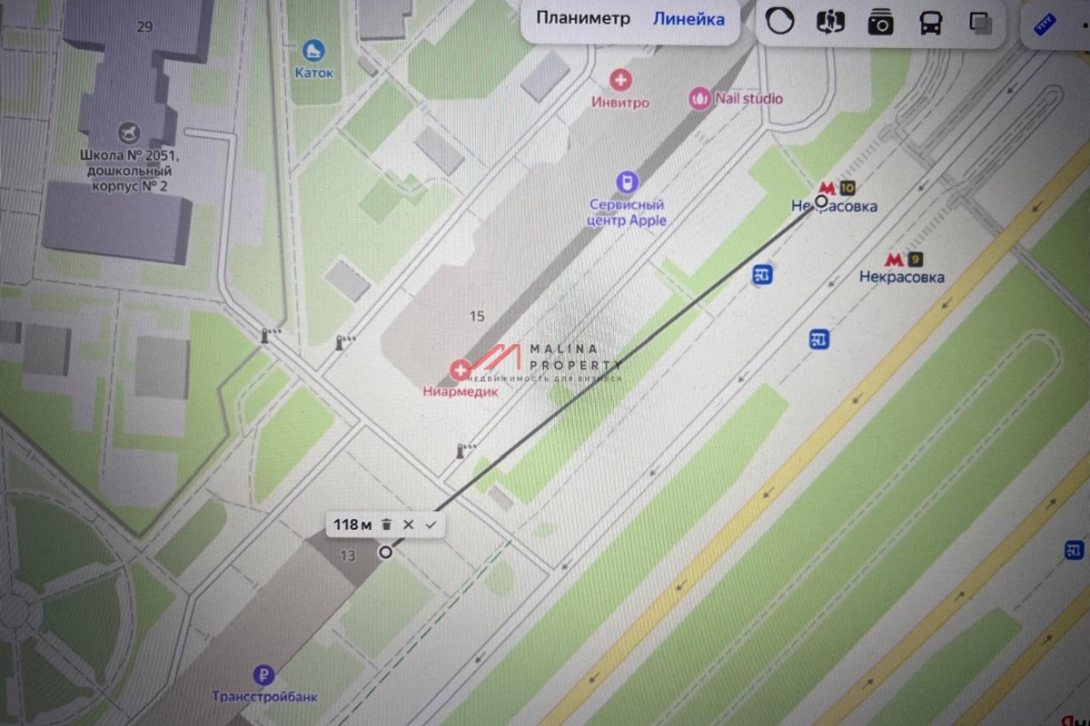 Аренда торгового помещения у метро Некрасовка 