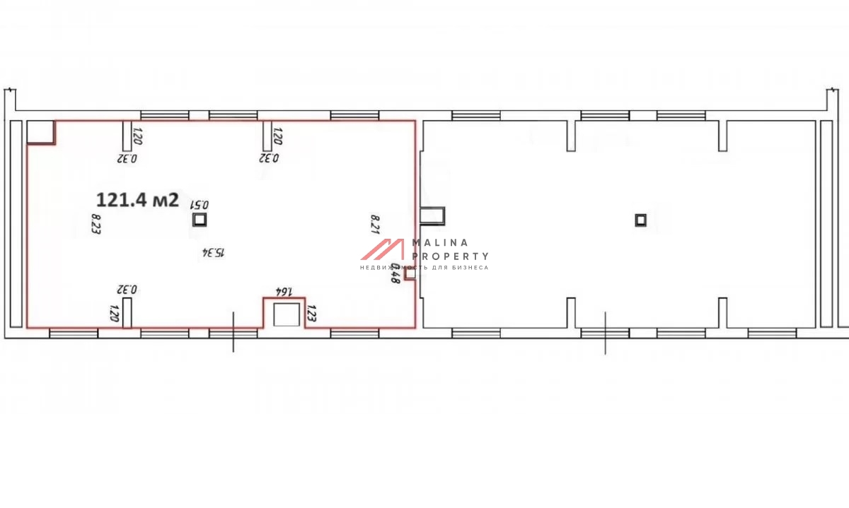 Аренда торгового помещения в ЖК "Бунинские Луга" 