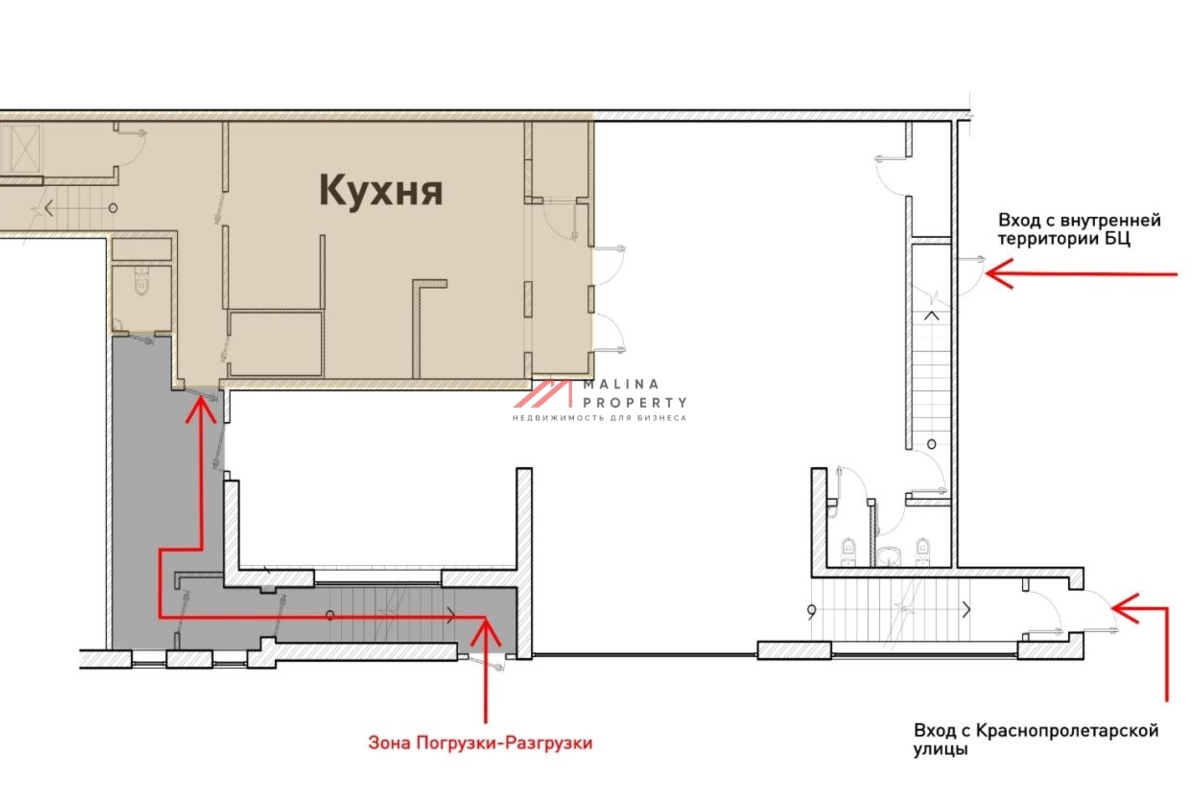 Аренда торгового помещения в БЦ "Hermitage Plaza"