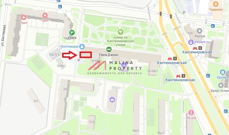 Продажа помещения с арендатором Чижик