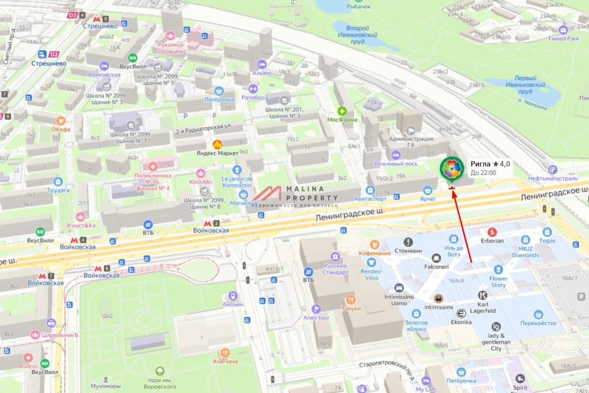 Продажа коммерческого помещения с сетевыми арендаторами