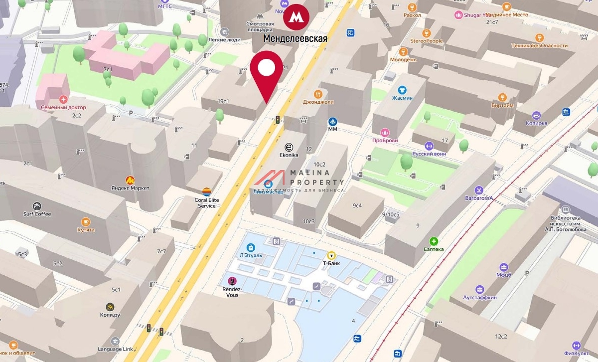 Продажа нежилого помещения в 1-ой минуте от метро Менделеевская