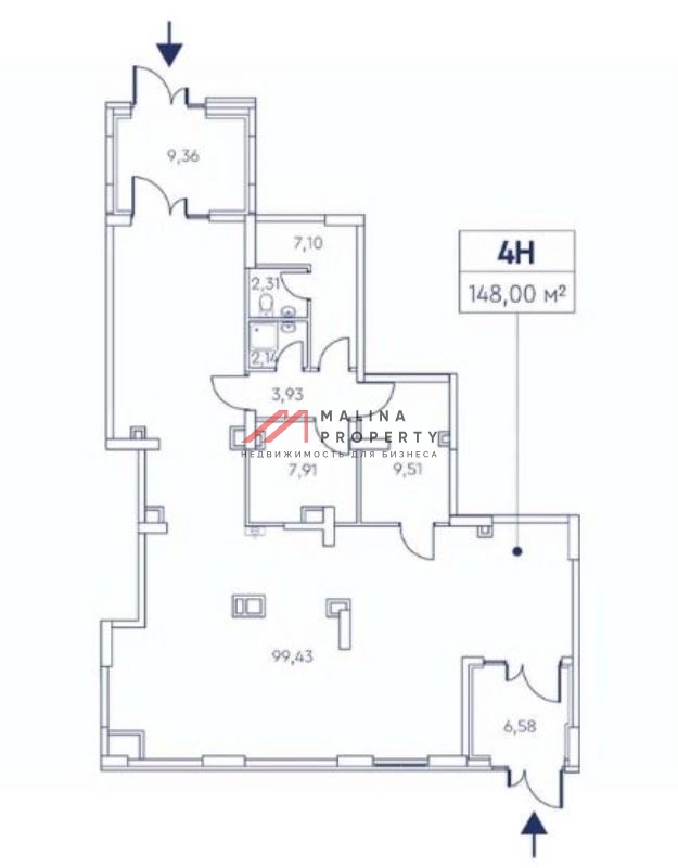 Продажа помещения в ЖК UNO Старокоптевский