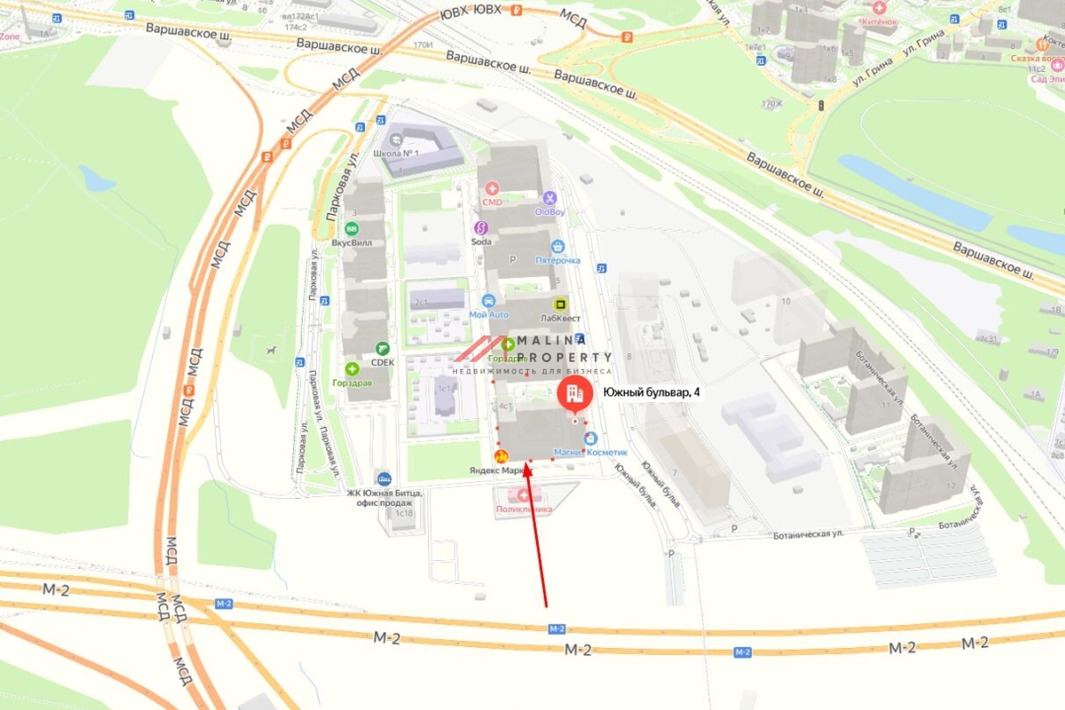 Продажа торгового помещения в ЖК Южная Битца