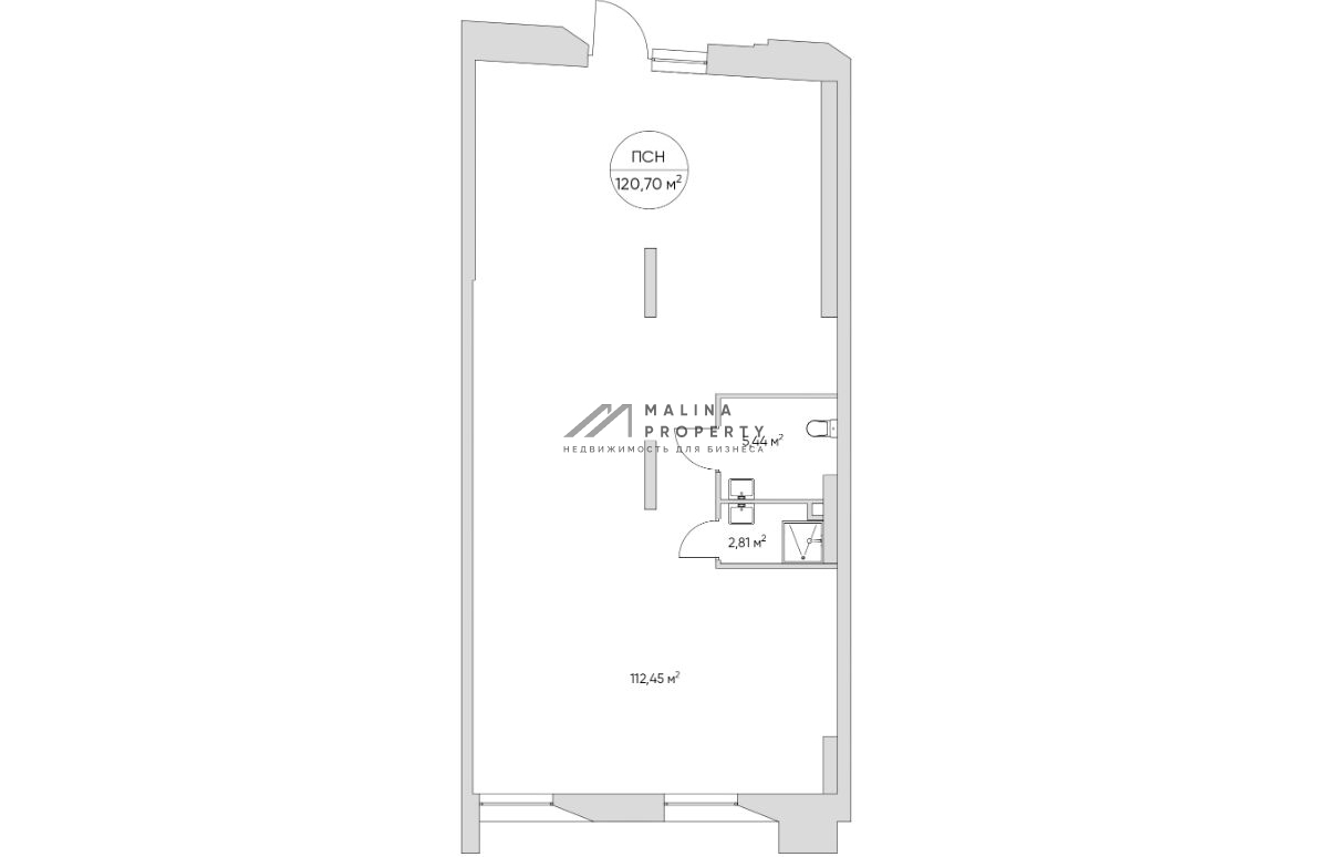Продажа торгового помещения в новостройке 