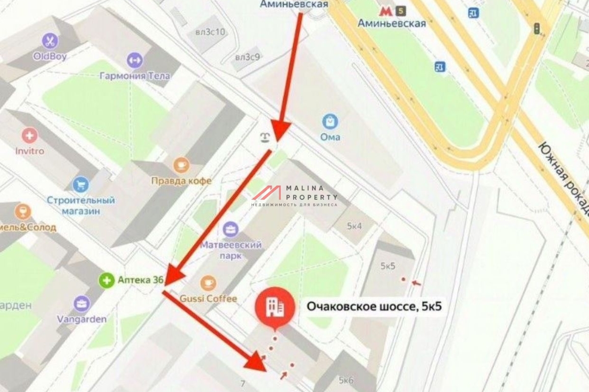 Аренда торгового помещения ЖК Матвеевский парк