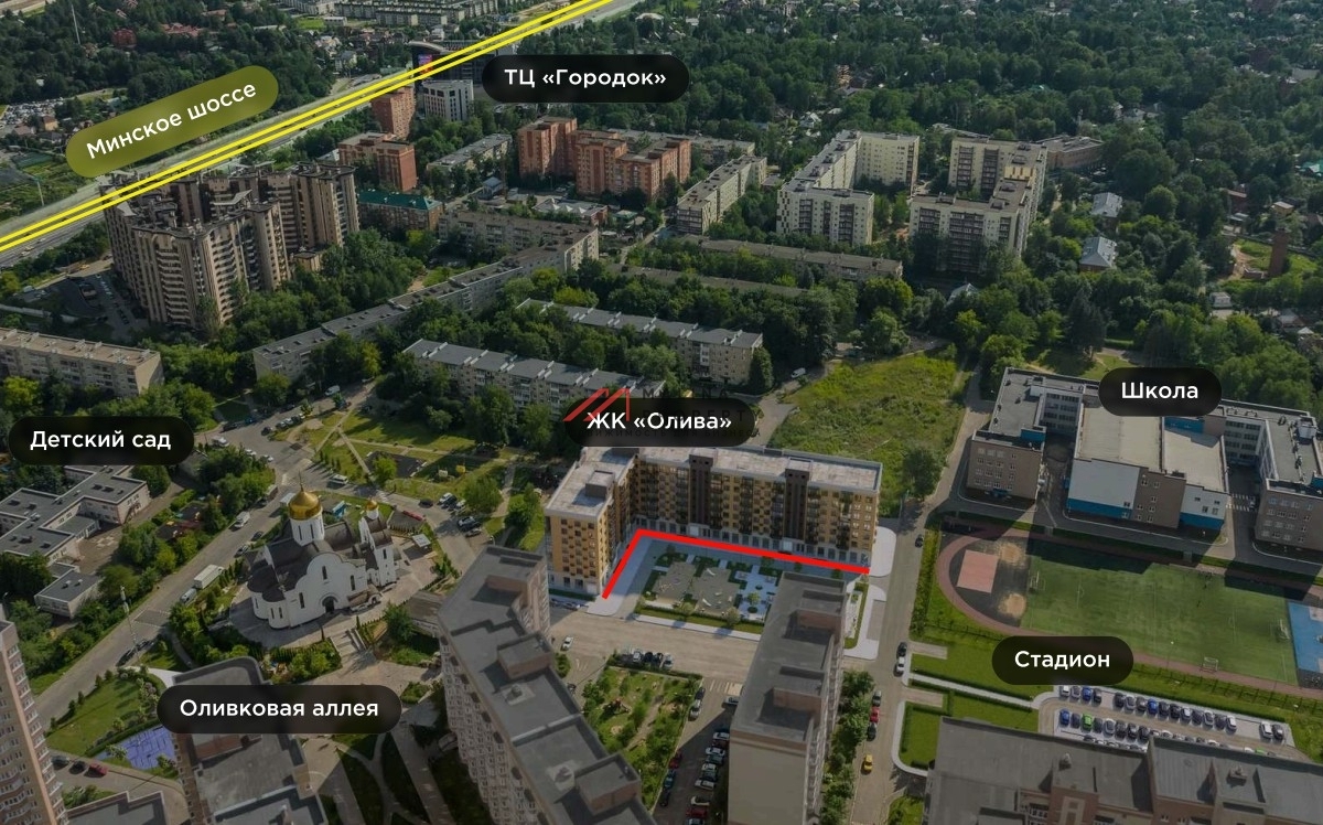 Продажа коммерческих помещений в ЖК Олива