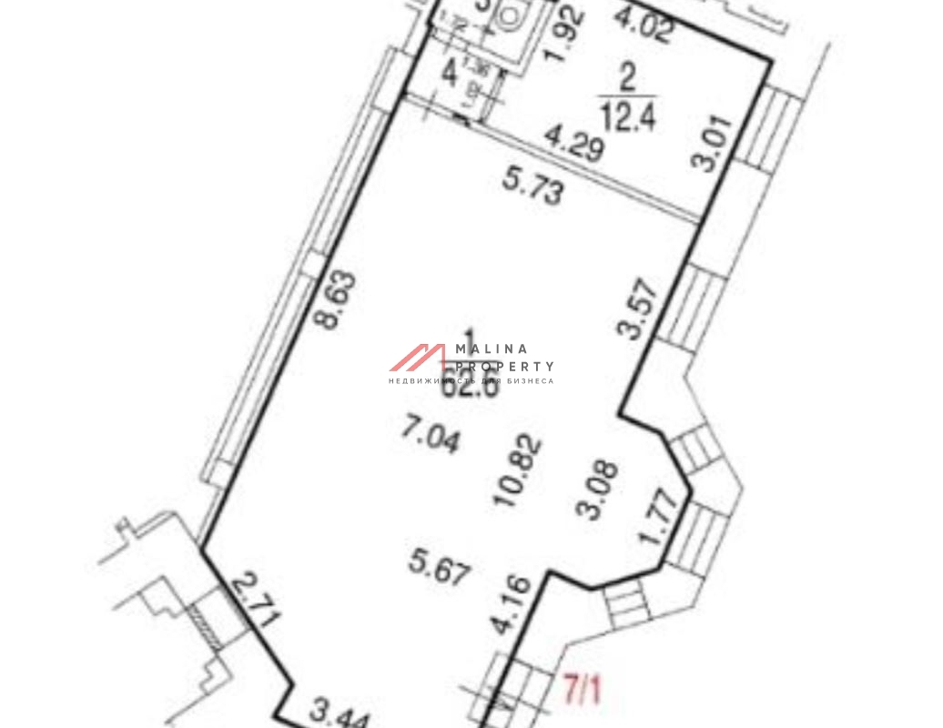 Продажа коммерческого помещения в районе метро Беговая