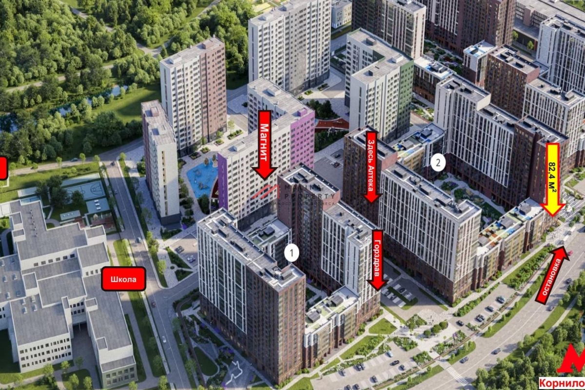 Продажа торгового помещения в ЖК "1-й Ясеневский" 