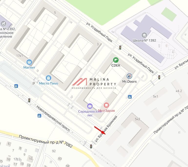 Аренда торгового помещения в ЖК «Середневский лес»