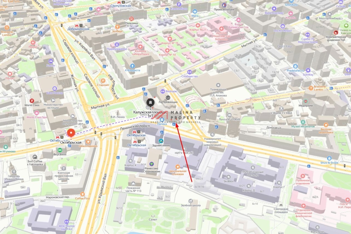 Продажа торгового помещения у метро Октябрьская 