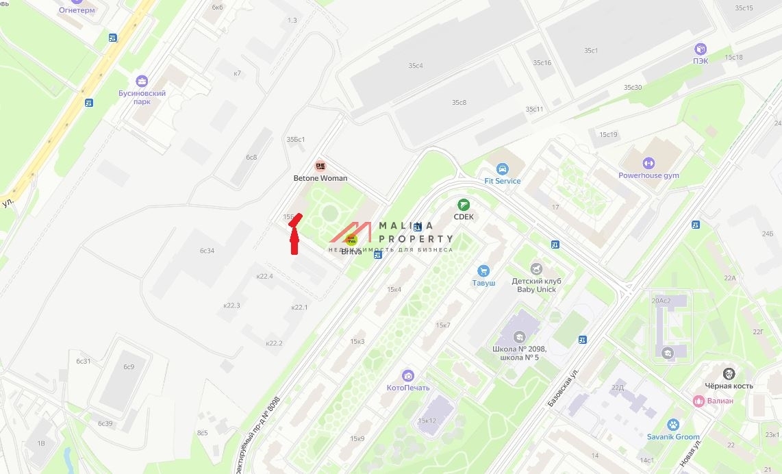 Аренда нежилого помещения в ЖК "Бусиновский парк"